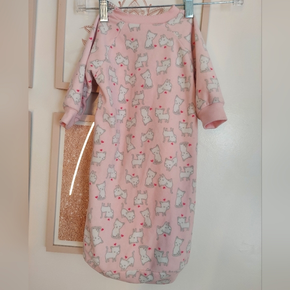 🎁 5/$25- Sleep Sack, 0-9 months,  pink cat print - Picture 3 of 6